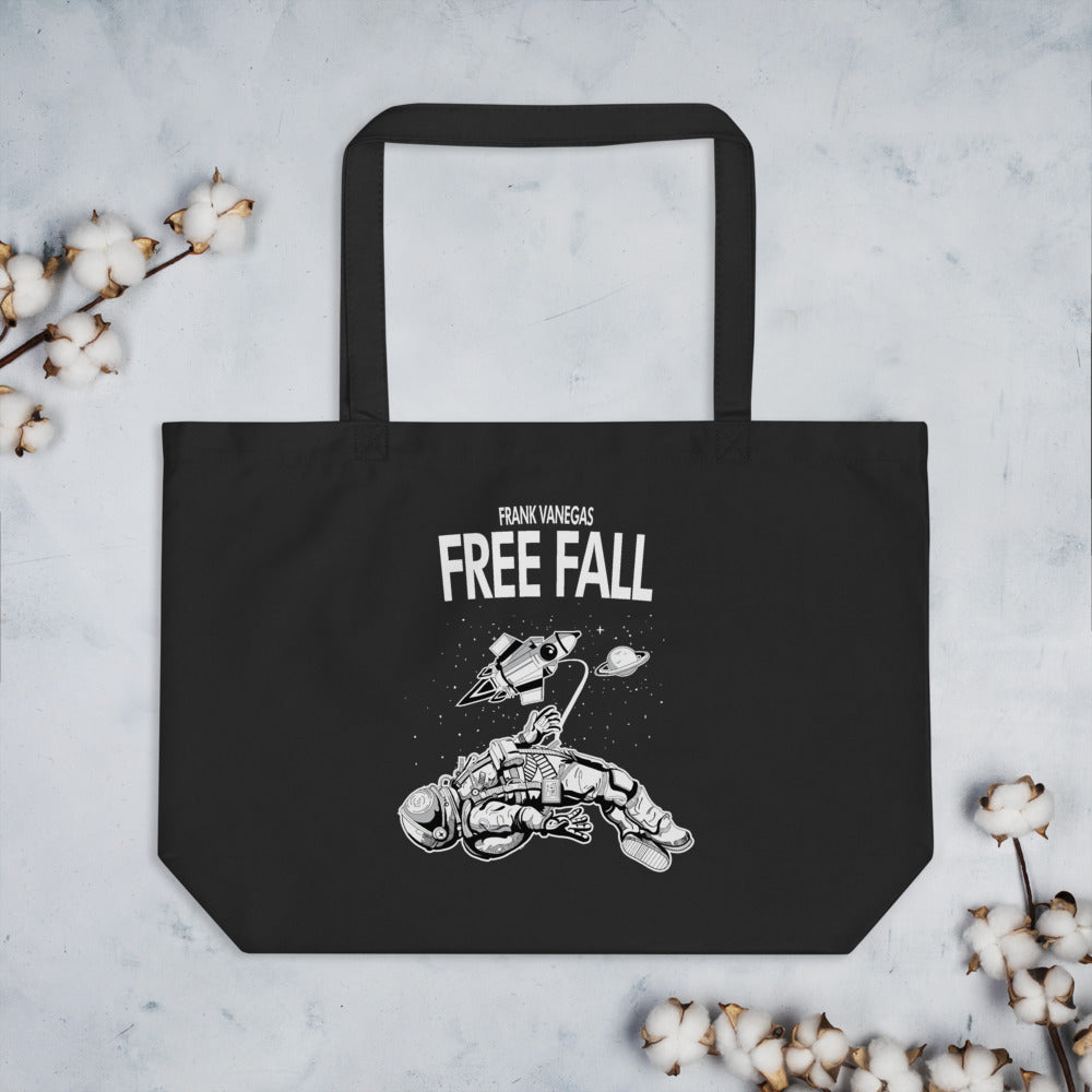 "Free Fall" Large organic tote bag